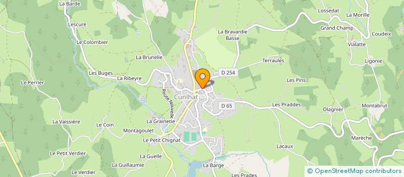 localisation de l'entreprise SCI SARELIEN  CUNLHAT