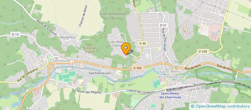 localisation de l'entreprise SCI SAREMAGAB  CHEVREUSE