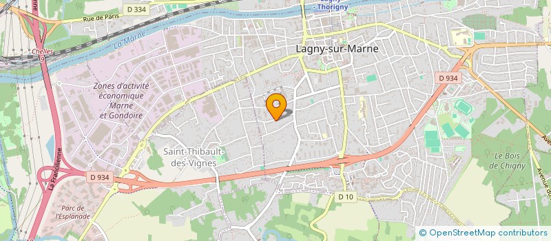 localisation de l'entreprise SCI SARENNE  LAGNY-SUR-MARNE
