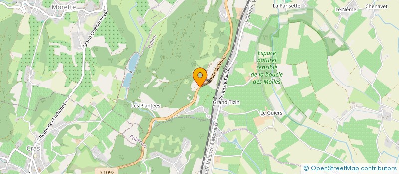 localisation de l'entreprise SCI SARENNE  TULLINS