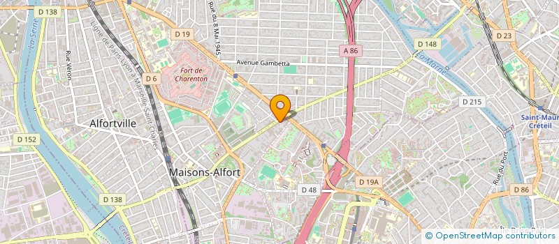 localisation de l'entreprise SCI SAREVA à MAISONS-ALFORT