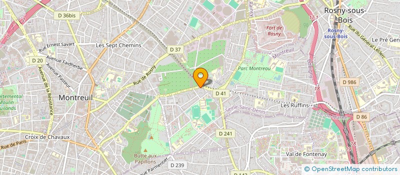 localisation de l'entreprise SCI SARI à MONTREUIL