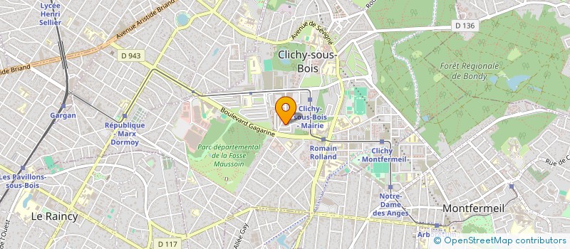 localisation de l'entreprise SCI SARI à CLICHY-SOUS-BOIS