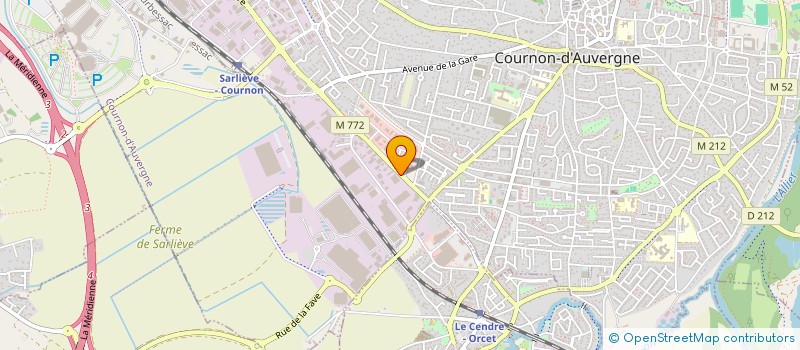 localisation de l'entreprise SCI SARIL INVEST  COURNON-D'AUVERGNE