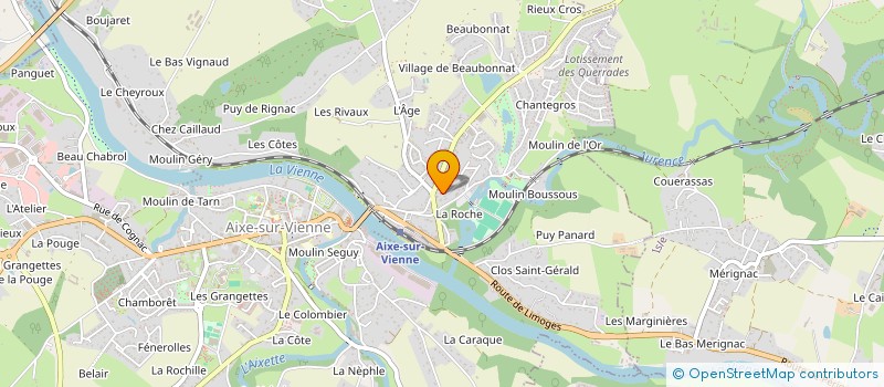 localisation de l'entreprise SCI SARIMO à AIXE-SUR-VIENNE