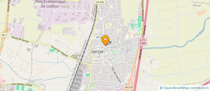 localisation de l'entreprise SCI SARINA  GERZAT