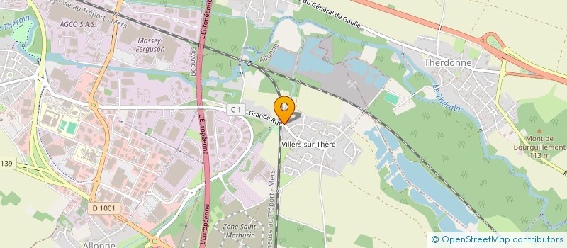 localisation de l'entreprise SCI SARINE  ALLONNE