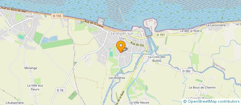 localisation de l'entreprise SCI SARLADAINE PELLE  LE VIVIER-SUR-MER