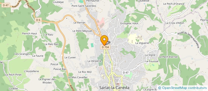 localisation de l'entreprise SCI SARLADAISE 6 à SARLAT-LA-CANEDA