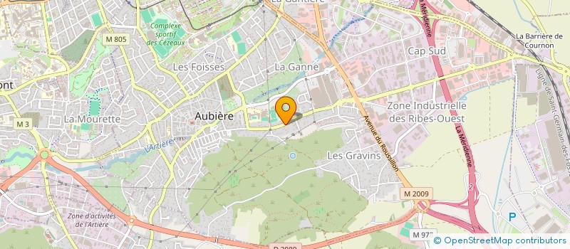 localisation de l'entreprise SCI SARLIEVE  AUBIERE