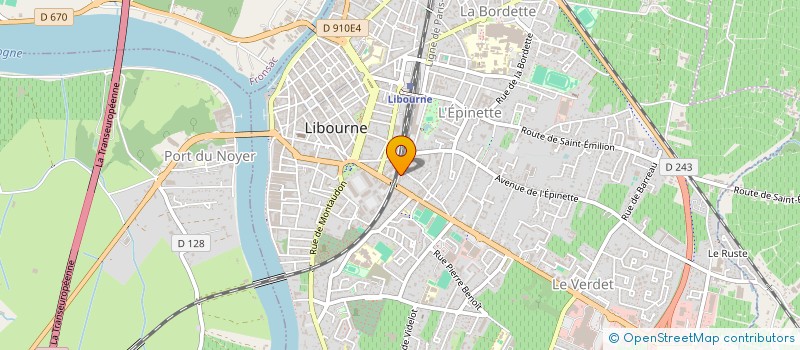 localisation de l'entreprise SCI SARNAC  LIBOURNE