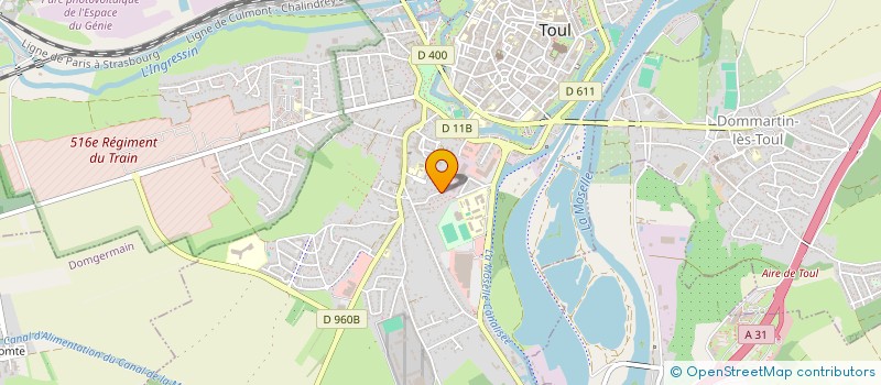 localisation de l'entreprise SCI SARNO  TOUL