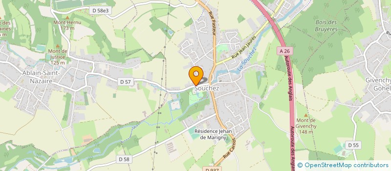 localisation de l'entreprise SCI SARO  SOUCHEZ