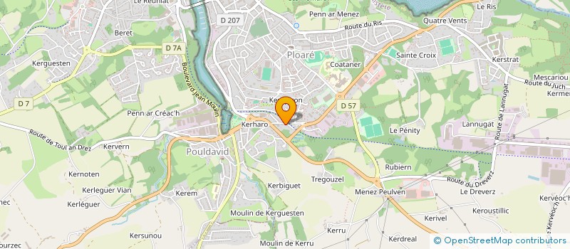 localisation de l'entreprise SCI SAROM  POULLAN-SUR-MER