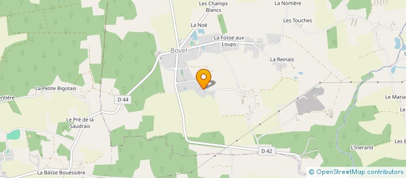 localisation de l'entreprise SCI SAROM  BOVEL