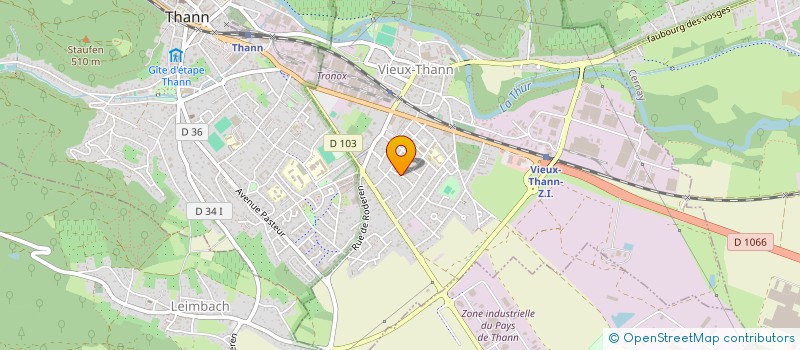 localisation de l'entreprise SCI SAROMA  VIEUX-THANN