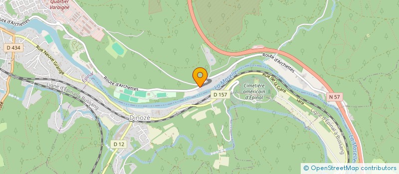 localisation de l'entreprise SCI SAROMARITIN à EPINAL
