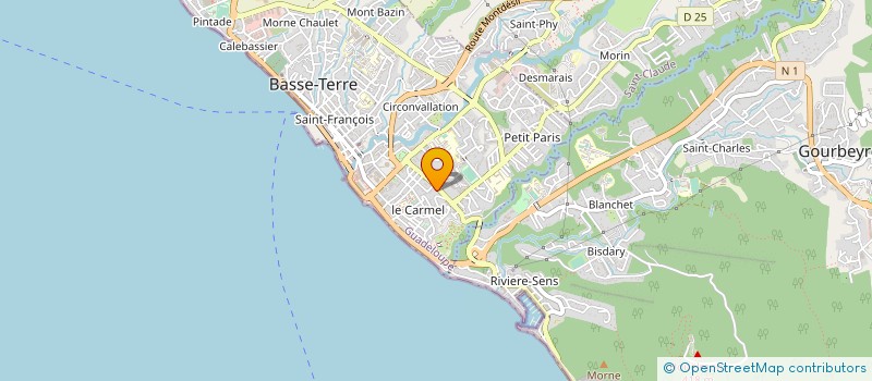 localisation de l'entreprise SCI SAROTTE à BASSE-TERRE