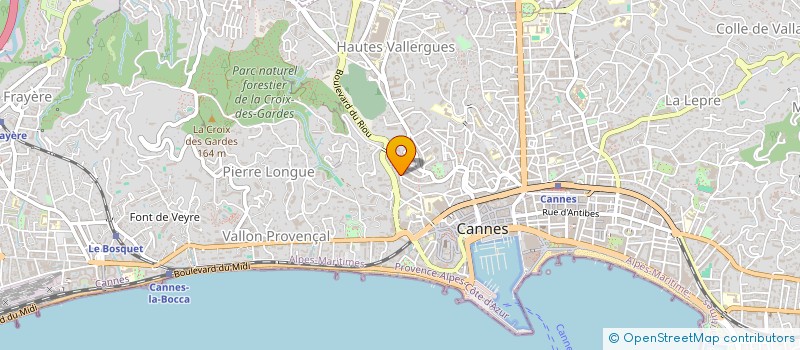 localisation de l'entreprise SCI SARPAL à CANNES