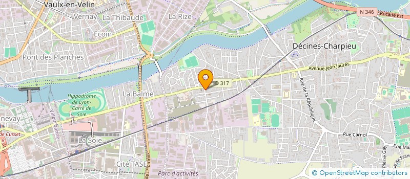 localisation de l'entreprise SCI SARPY  DECINES-CHARPIEU