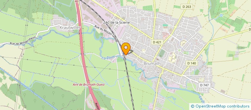 localisation de l'entreprise SCI SARRA  BRUMATH