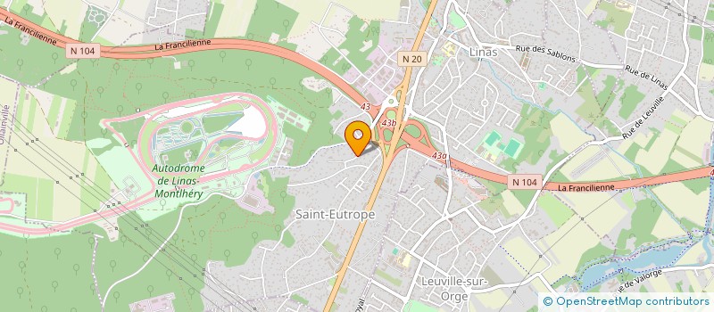 localisation de l'entreprise SCI SARRACINA B.L.S à LINAS