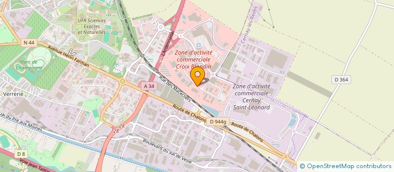 localisation de l'entreprise SCI SARRAIL  REIMS