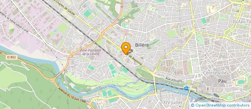 localisation de l'entreprise SCI SARRANCE  BILLERE