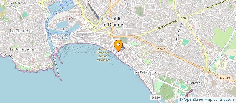 localisation de l'entreprise SCI SARRAZIN à LES SABLES D'OLONNE