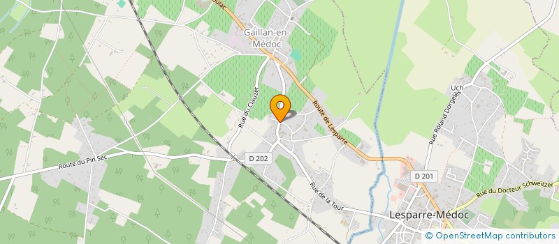 localisation de l'entreprise SCI SARRAZIN  GAILLAN-EN-MEDOC