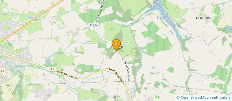 localisation de l'entreprise SCI SARRAZIN  CONDOM