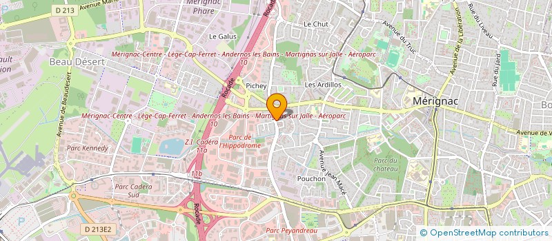 localisation de l'entreprise SCI SARRAZIN  MERIGNAC