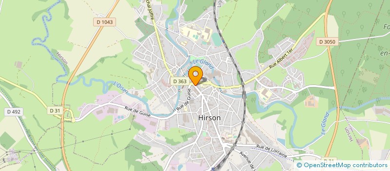 localisation de l'entreprise SCI SARRAZIN FOUGERE LE VAUDREUIL  HIRSON