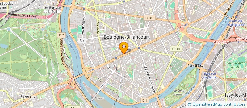 localisation de l'entreprise SCI SARRAZINE à BOULOGNE-BILLANCOURT