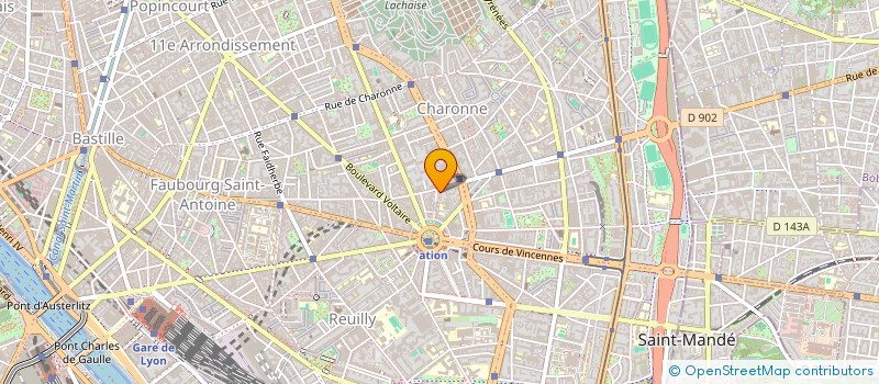 localisation de l'entreprise SCI SARRE - LESAGE  PARIS