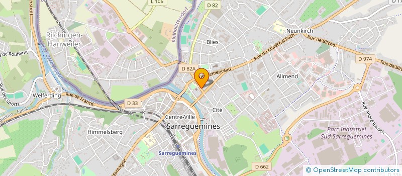 localisation de l'entreprise SCI SARRIVEST à SARREGUEMINES