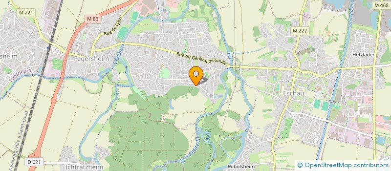 localisation de l'entreprise SCI SARROF  FEGERSHEIM