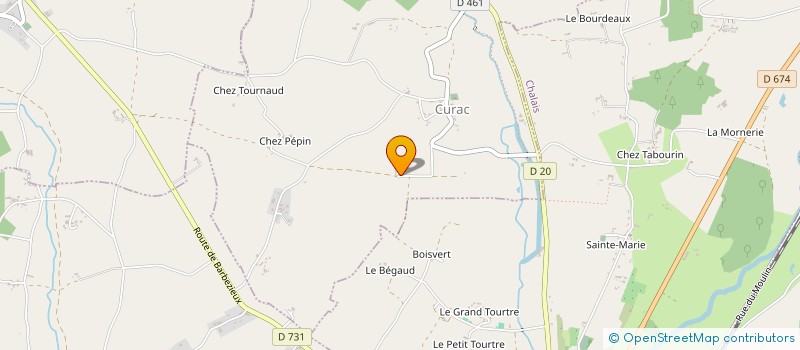 localisation de l'entreprise SCI SARRON à CURAC