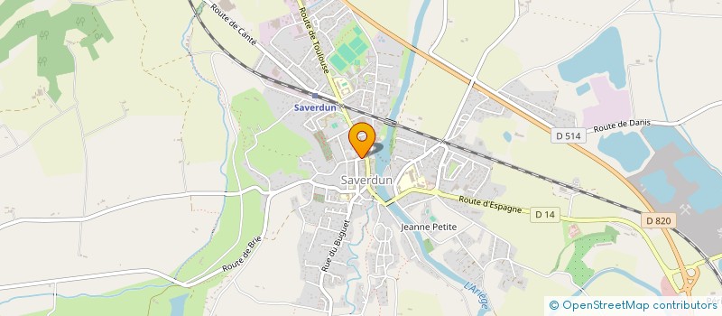 localisation de l'entreprise SCI SARRUT à SAVERDUN