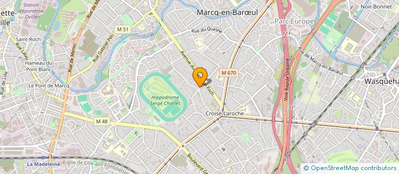 localisation de l'entreprise SCI SARS à MARCQ-EN-BARŒUL