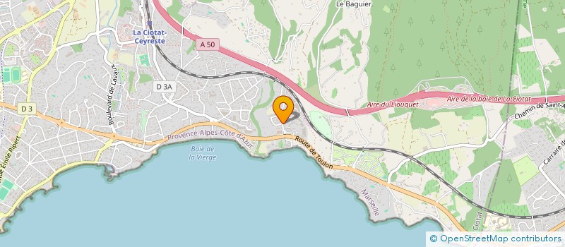 localisation de l'entreprise SCI SARTE à LA CIOTAT