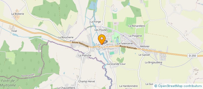 localisation de l'entreprise SCI SARTHE à SAINT-DENIS-SUR-SARTHON