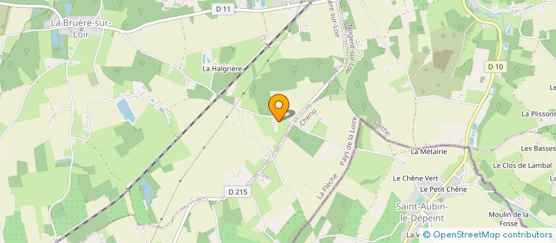 localisation de l'entreprise SCI SARTHOISE  LA BRUERE SUR LOIR