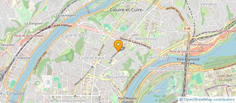 localisation de l'entreprise SCI SARTORI PASTEUR  CALUIRE-ET-CUIRE