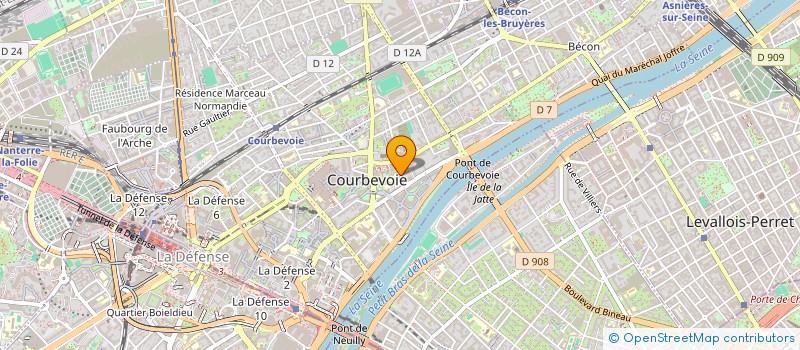 localisation de l'entreprise SCI SARTORIS 96 à COURBEVOIE