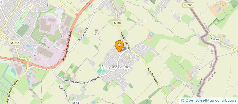 localisation de l'entreprise SCI SARTORIUS  SAILLY-LEZ-LANNOY