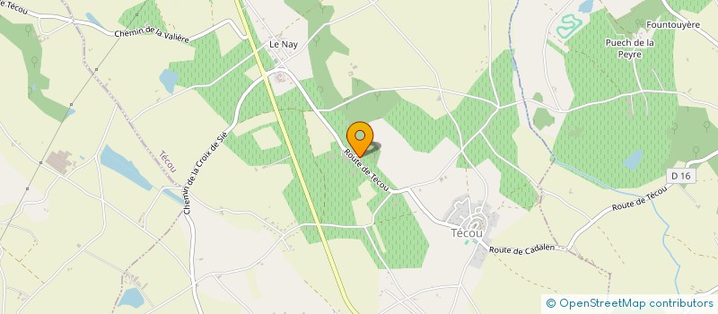 localisation de l'entreprise SCI SARTORIUS  TECOU