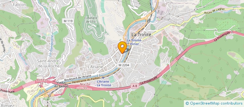localisation de l'entreprise SCI SARTOUL  NICE
