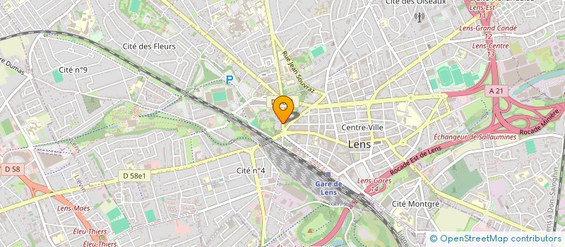 localisation de l'entreprise SCI SARTRE  LENS