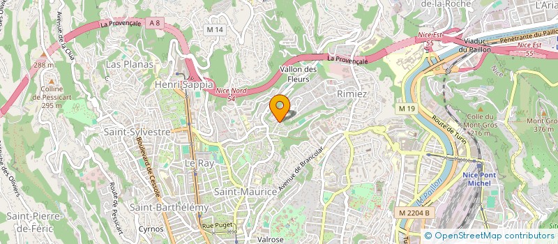 localisation de l'entreprise SCI SARUB à NICE